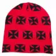 small Iron Cross on red background - Set with Scharf, Beanie and Gloves