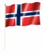 Norwegen Stockfahnen