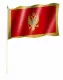 Montenegro Stockfahnen