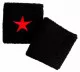 Sweatband Black With Red Star