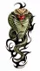 Tattoo Sticker Cobra