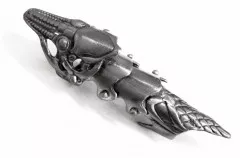 Gelenk Fingerring Reptil Kopf