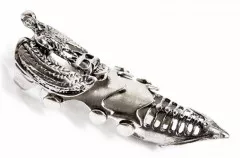 Joint Finger Ring Skull with Wings