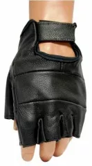 Lederhandschuhe Uni Schwarz