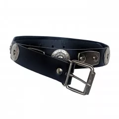Leather Belt - Plate Studs and Conchos