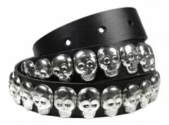 Skull studded belt 1 row