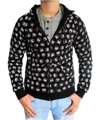 Gothic Hoodie - Skulls