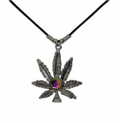 Halskette Cannabisblatt