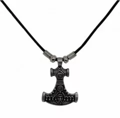 kleiner Thorhammer Anhänger mit Baumwollkordel