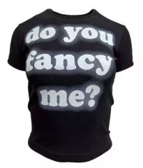 Schwarzes Top Do You Fancy Me?