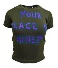 Army Green Top Your Place Or Mine?