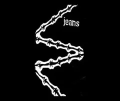 Black Cotton Scarf Barbwire