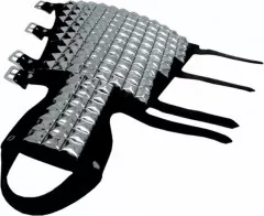 Leather Wristband - 131 Pyramid Studs