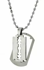 Gothic Necklace Jewelry Razor Blade