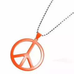 Necklace Neonorange Peace