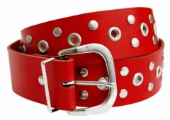 Belt red - Loop- & Flatstuds