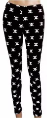 Leggings Skulls Black