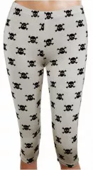 Leggings Skulls Grey