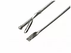 Faux Leather Crop Silvery