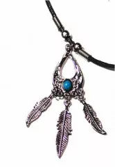 Gothic Halskette Federn
