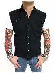 Worker Shirt Uni Schwarz