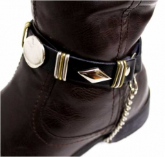 Leather Bootstrap - Platte Studs