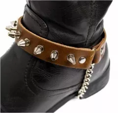 Leather Bootstsrap - Killer Studs
