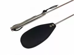Stainless Steel Whip with Leather Slap II