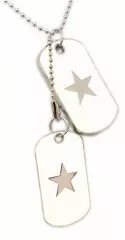 Dog Tag White Star