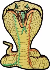 Embroidered Patch - Cobra