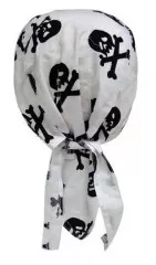 Bandana mit Schwarzen Totenköpfen