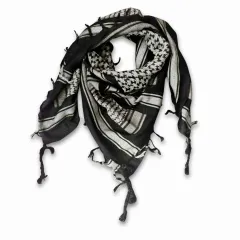 Shemagh Halstuch Schwarz Weiß