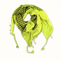 Shemagh Halstuch Neongelb Schwarz