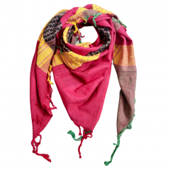 Tactical Shemagh Scarf Yellow Red Rasta