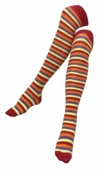 Over Knee Thigh Socks Multicolored Stripes
