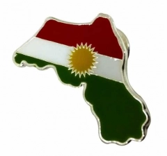 Pin Badge Kurdistan Flag