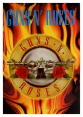 Posterfahne Guns N Roses Flames Flag