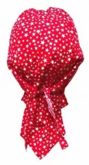 Bandana Kopftuch Rot Sterne