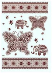 Temporary Tattoo Red