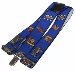 Blue Supertruck Suspenders
