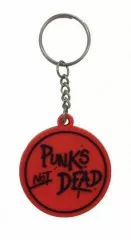 Punks Not Dead Rubber Keyring