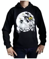 Hoodie in Black Eagle