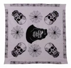 Bandana Kopftuch Spinnen & Totenköpfe
