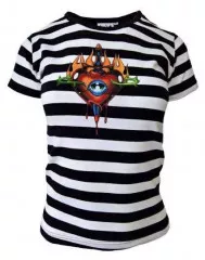 Skinny Top White Heart