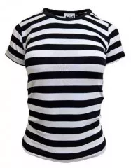 Streifen Top Weiß