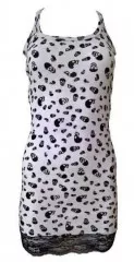 Dress Rockabella White Skulls