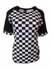 Shirt Rockabella Chess Pattern White