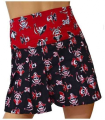 Mini Plaid Skirt Pirate Skulls