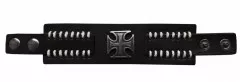 Wristband Iron Crosses Black