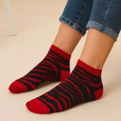 Sneakersocks Zebra Red